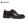 ABINITIO Wholesale Custom Classic Retro Genuine Leather Men Casual Dress Shoes